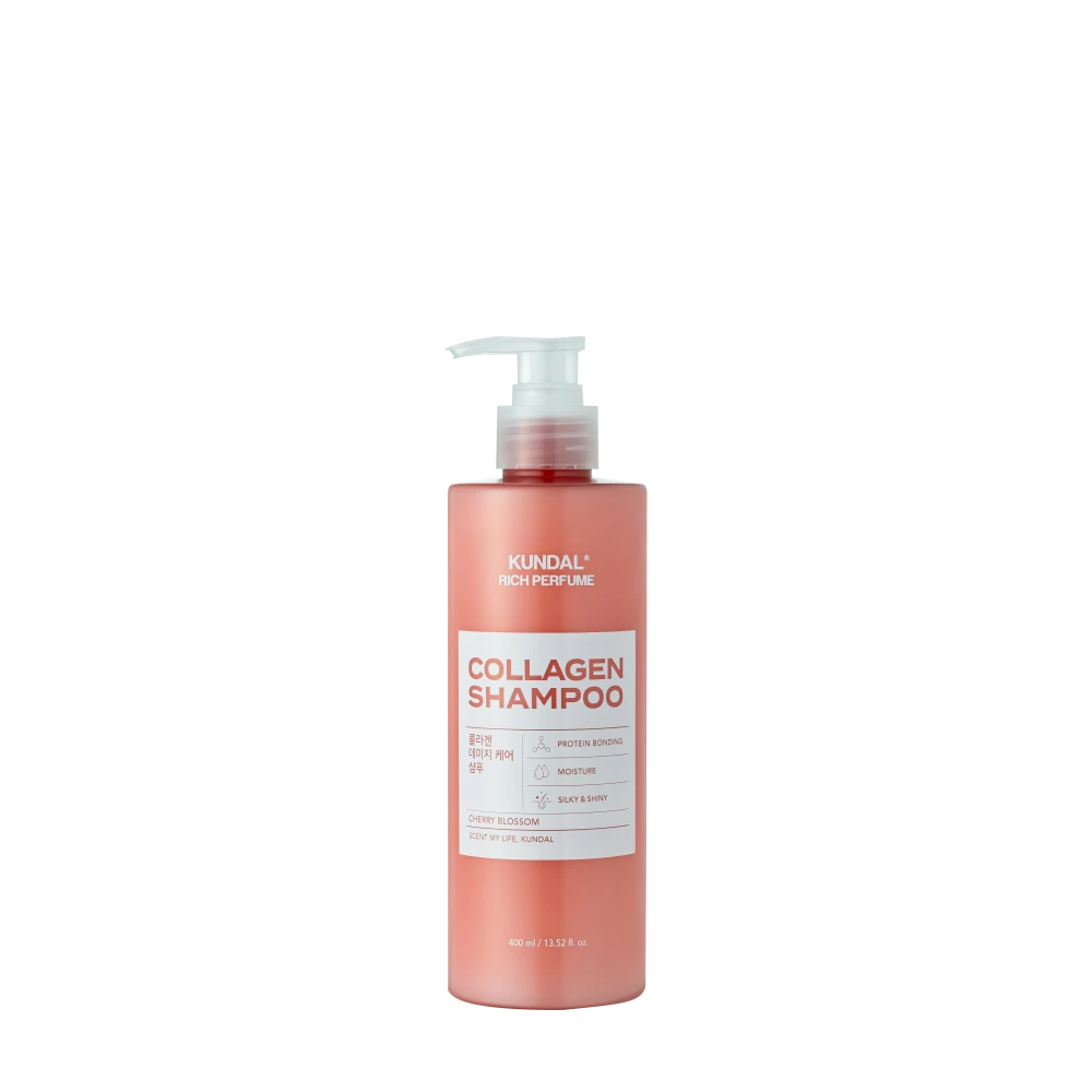 Dầu gội phục hồi tóc Collagen Kundal Rich Perfume - Cherry Blossom 400ml