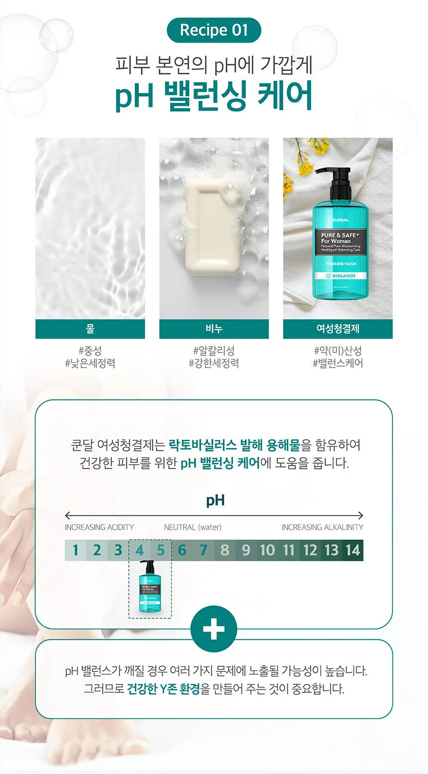 쿤달 퓨어 앤 세이프 여성청결제 상세페이지 4