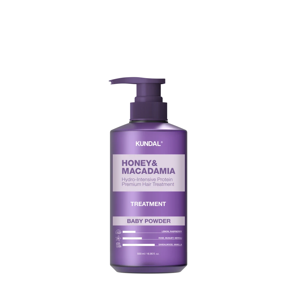 Dầu Xả Phục Hồi Tóc KUNDAL Honey&Maca - Baby Powder 500ml