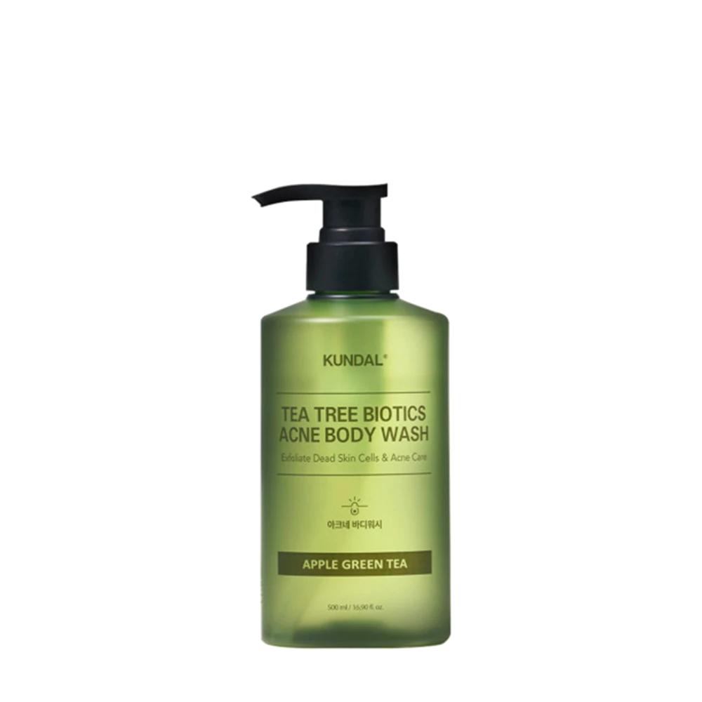 SỮA TẮM NGỪA MỤN KUNDAL TEA TREE BIOTICS - Apple GreenTea 500ml