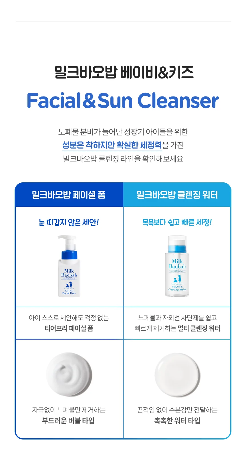 밀크바오밥 베이비앤키즈 페이셜 폼 상세 이미지