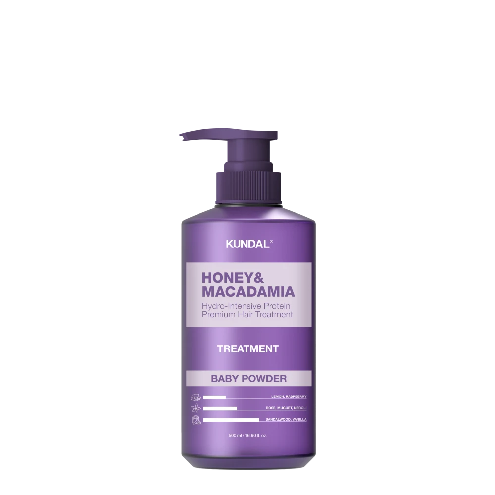 쿤달 허니 앤 마카다미아 단백질 트리트먼트 베이비파우더 500ml