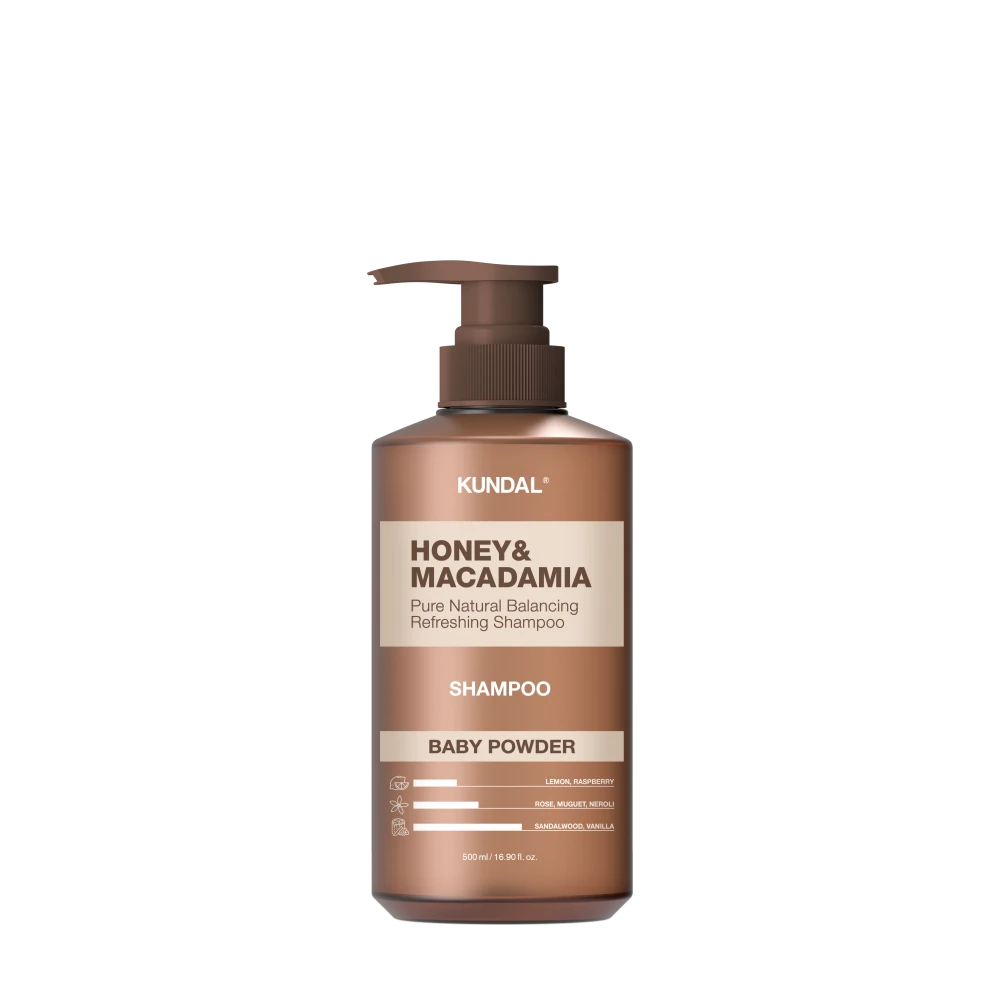 Dầu Gội Cân Bằng Tự Nhiên KUNDAL Honey&Maca - Baby Powder 500ml