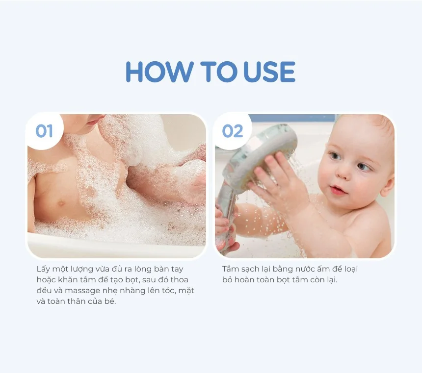 Sữa tắm gội cho bé MILK BAOBAB 70ml · tài liệu tiếng Việt
