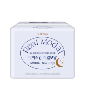 Băng vệ sinh REAL MODAL ban đêm có cánh 33cm Over night(12miếng/1gói)